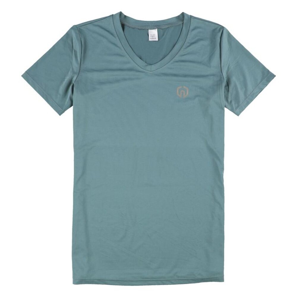 Neleus Mens Reflective Logo Basic T-Shirt, NWT